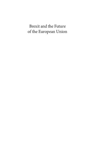 Brexit And The Future Of The European Union The Case For Constitutional Reforms Federico Fabbrini
