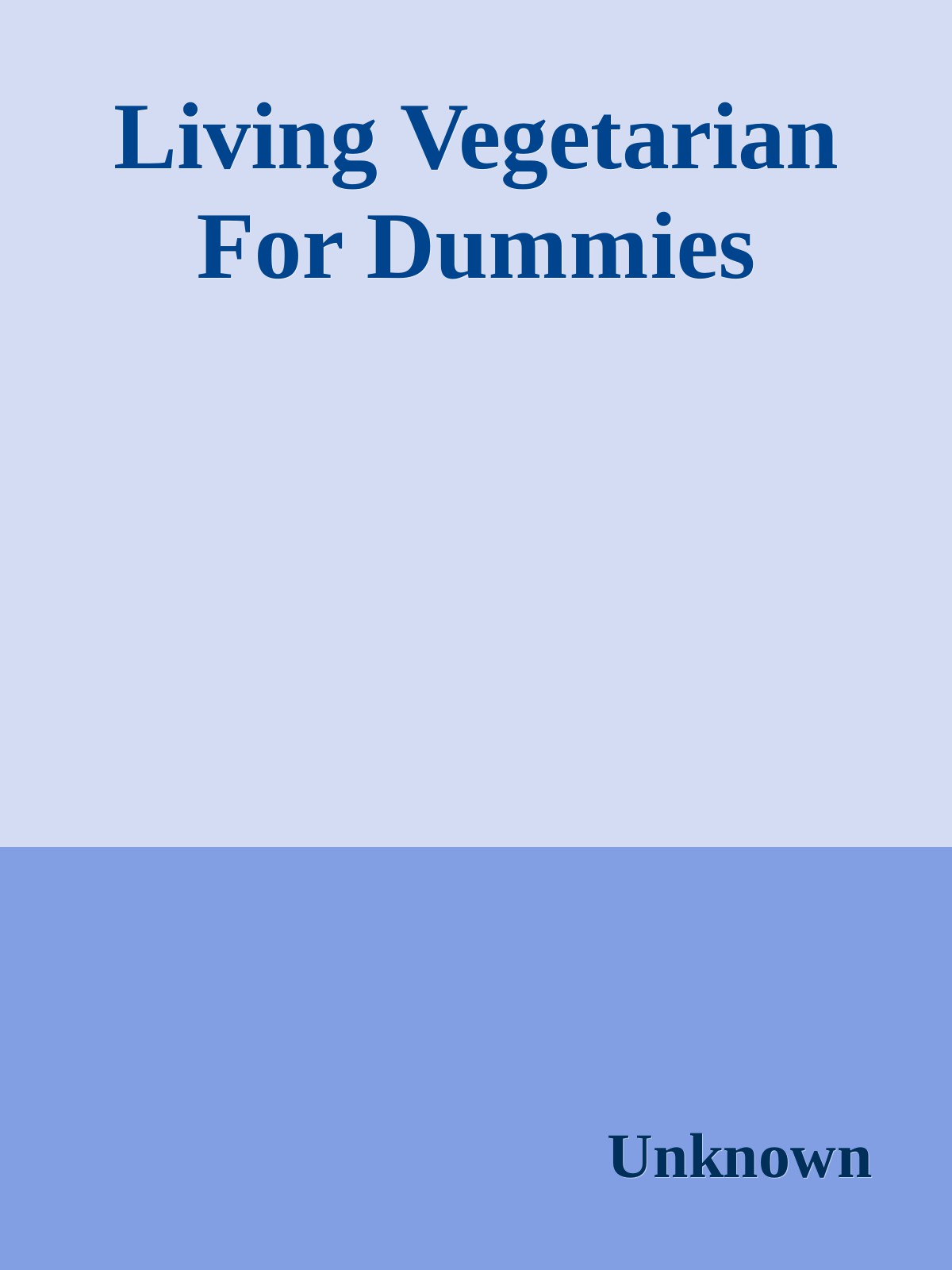Living Vegetarian For Dummies 2nd Edition Hobbs Suzanne Havala