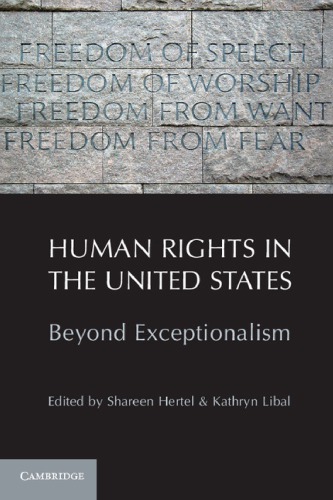 Human Rights In The United States Beyond Exceptionalism 1st Edition Shareen Hertel
