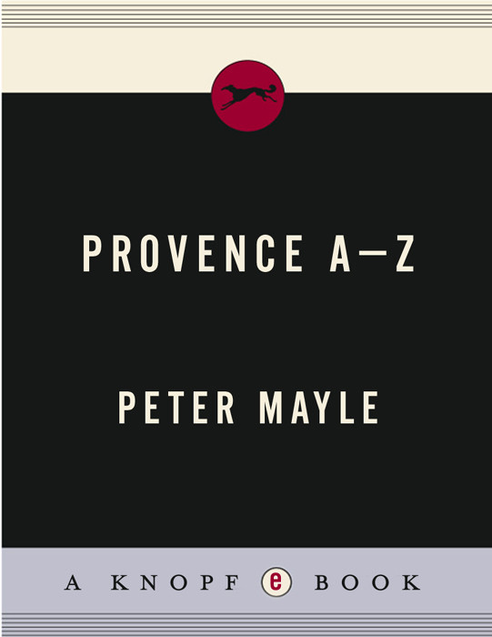 Provence Az Peter Mayle Mayle Peter