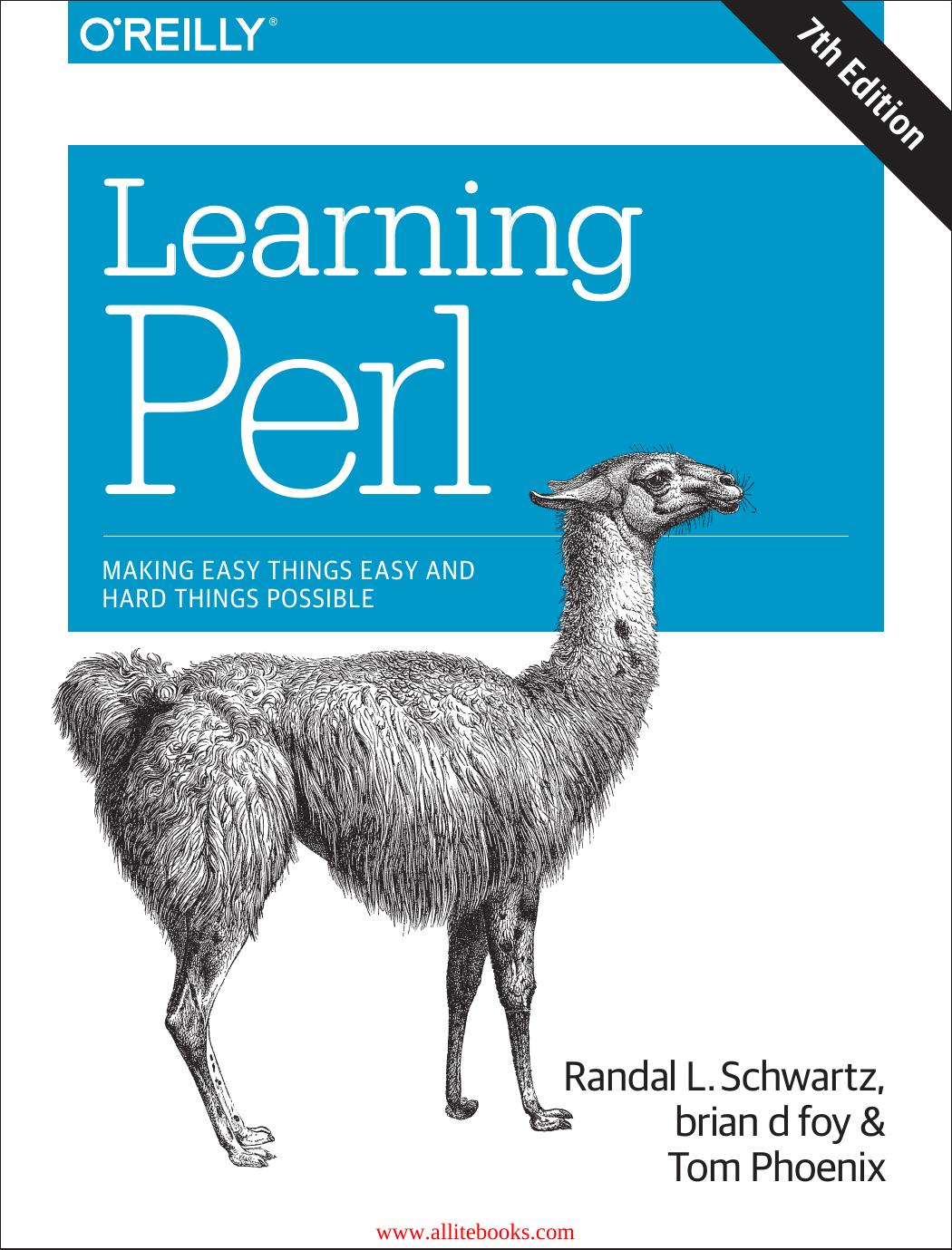 Learning Perl 7th Edition 7th Edition Randal L Schwartz Brian D Foy Tom Phoenix