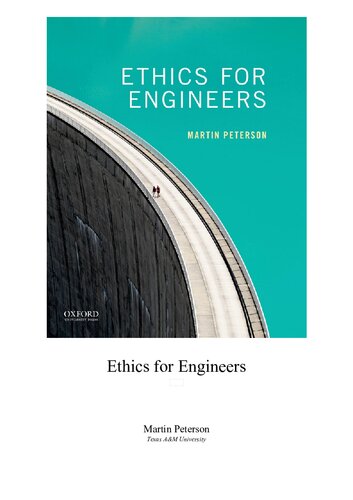 Ethics For Engineers Martin Peterson