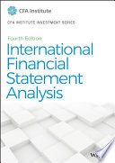 International Financial Statement Analysis Cfa Institute Investment Series 4th Edition Robinson