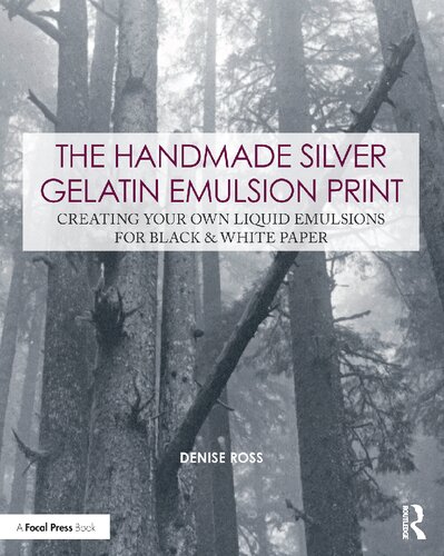 The Handmade Silver Gelatin Emulsion Print Creating Your Own Liquid Emulsions For Black White Paper 1st Edition Denise Ross
