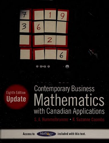 Contemporary Business Mathematics With Canadian Applications 8th Edition Sa Hummelbrunner