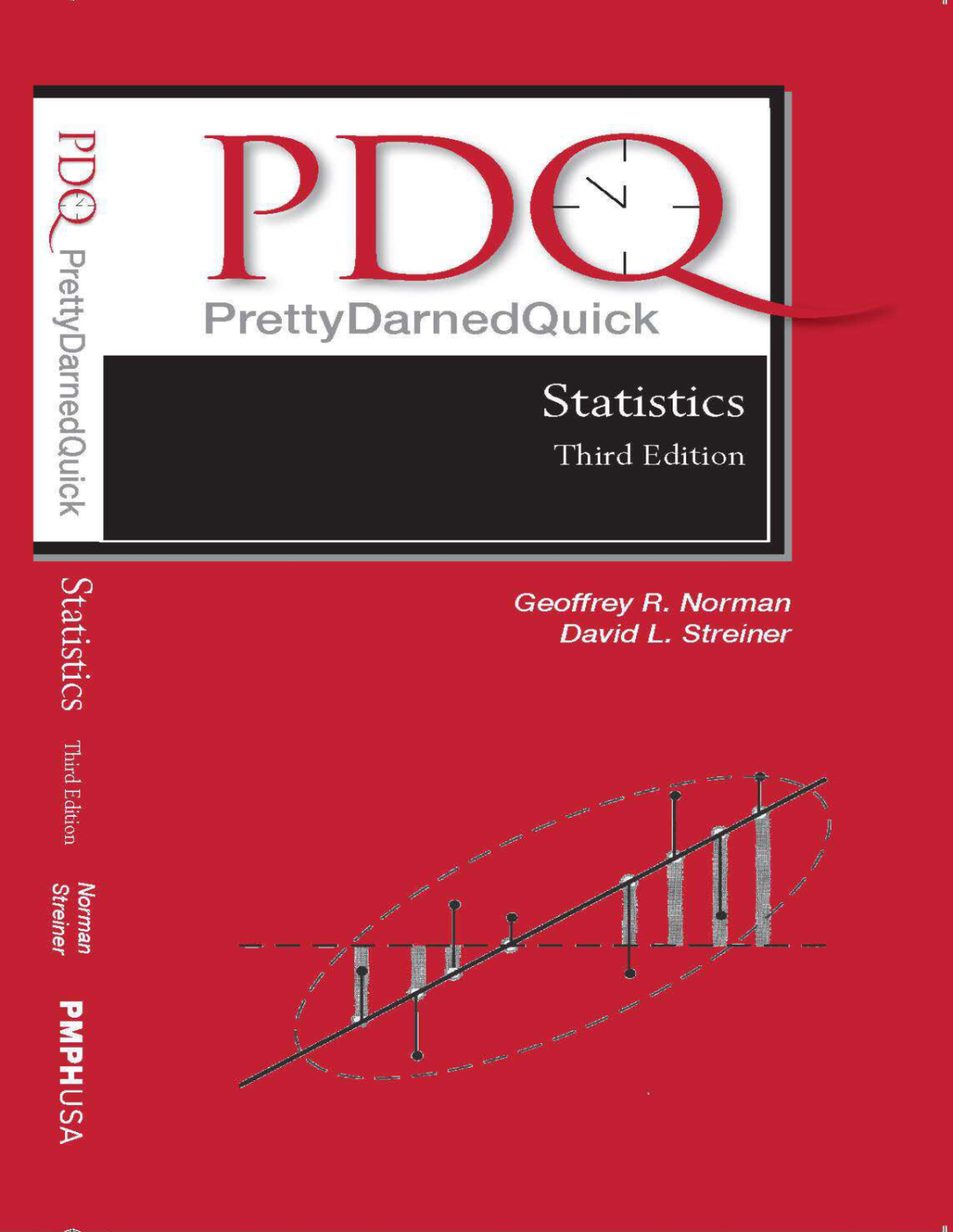 Pdq Statistics Pdq Series 3rd Edition Norman Geoffrey R Streiner
