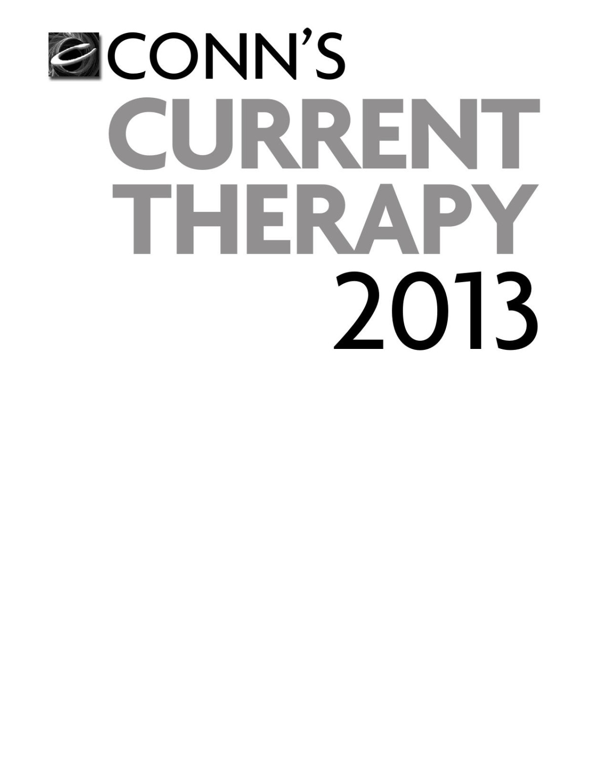 Conns Current Therapy 2013 Edward T Bope Rick D Kellerman