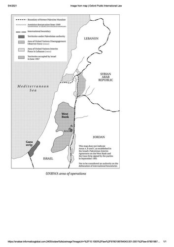 Palestinian Refugees In International Law 2nd Edition Francesca P Albanese