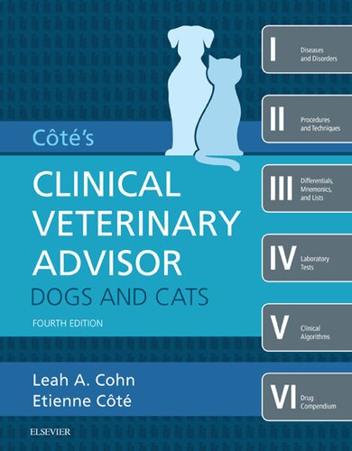Clinical Veterinary Advisor Dogs And Cats 4th Edition Leah Cohn