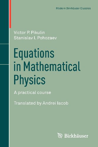 Equations In Mathematical Physics A Practical Course 1st Edition Victor P Pikulin