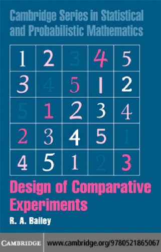 Design Of Comparative Experiments Bailey Ra