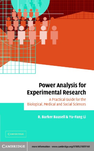 Power Analysis For Experimental Research Bausell Rb Li Yf