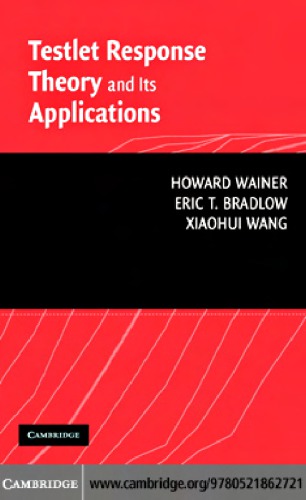 Testlet Response Theory And Its Applications Wainer H Bradlow Et