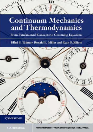 Continuum Mechanics And Thermodynamics From Fundamental Concepts To Governing Equations Tadmor Eb