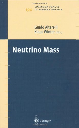Neutrino Mass 1st Edition Altarelli G Winter K Eds