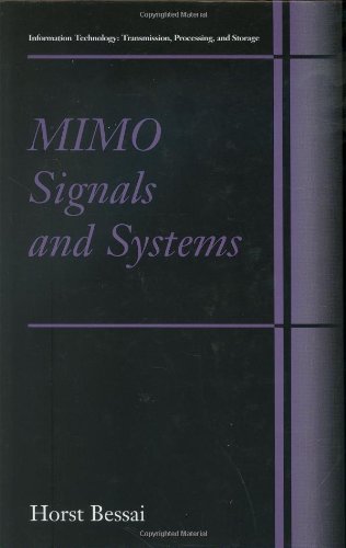 Mimo Signals And Systems 1st Edition Horst Bessai