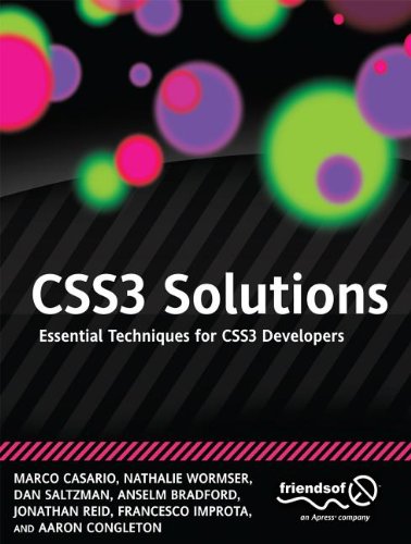 Css3 Solutions Essential Techniques For Css3 Developers 1st Edition Marco Casario
