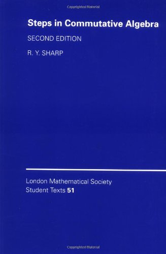 Steps In Commutative Algebra 2nd Edition Rodney Y Sharp