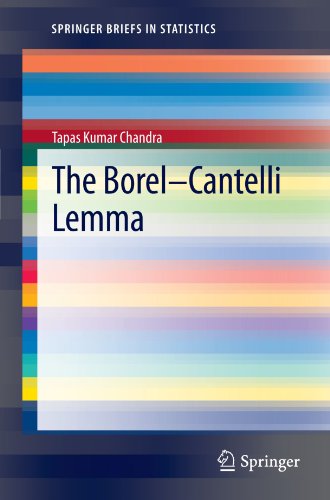 The Borelcantelli Lemma 1st Edition Tapas Kumar Chandra Auth