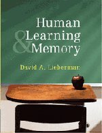 Human Learning And Memory David A Lieberman