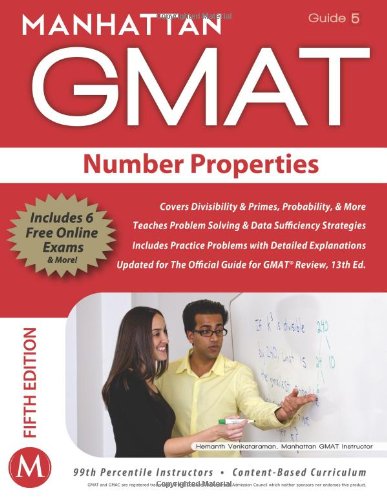 Manhattan Gmat Strategy Guide 5 Number Properties Fifth Manhattan Gmat