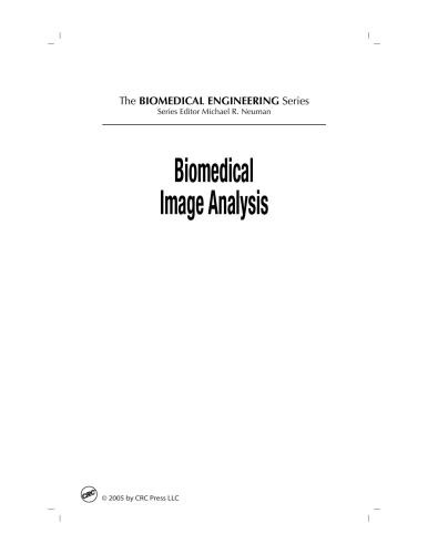 Biomedical Image Analysis Biomedical Engineering 1st Edition Rangaraj M Rangayyan