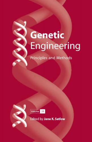 Genetic Engineering Principles And Methods 28 1st Edition Jane K Setlow