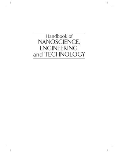 Handbook Of Nanoscience Engineering And Technology Electrical Engineering Handbook 1st Edition William A Goddard Iii