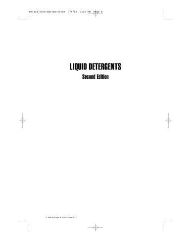 Liquid Detergents Surfactant Science 2nd Edition Kuoyann Lai