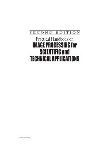 Practical Handbook On Image Processing For Scientific And Technical Applications Second Edition 2nd Edition Bernd Jahne