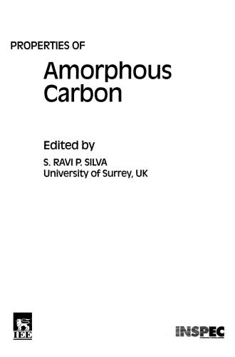 Properties Of Amorphous Carbon Emis Datareviews Srp Silva Ed