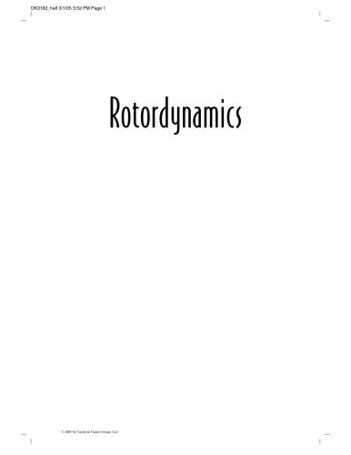 Rotordynamics Dekker Mechanical Engineering 1st Edition Agnieszka Muszynska
