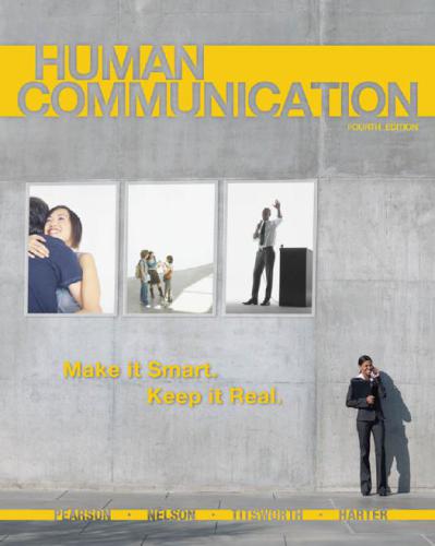Human Communication 4th Edition Judy Pearson Author Paul Nelson Author