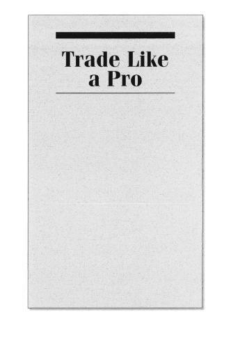 Trade Like A Pro 15 Highprofit Trading Strategies Wiley Trading 1 Auflage Noble Drakoln