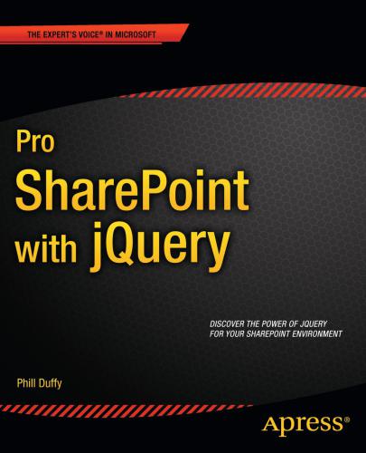 Pro Sharepoint With Jquery New Phill Duffy