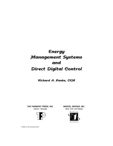 Energy Management Systems Direct Digital Control Richard A Panke