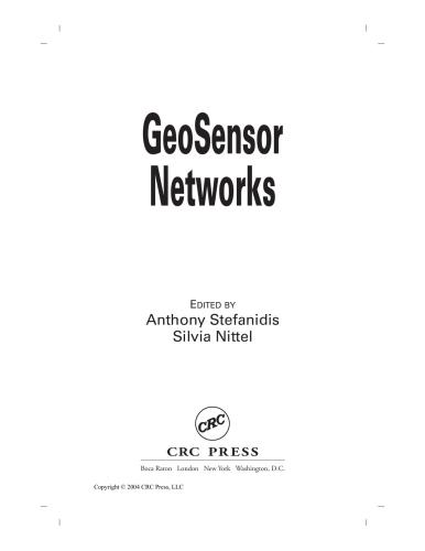 Geosensor Networks Second International Conference Gsn 2006 Boston Ma Usa October 13 2006 Revised Selected And Invited Papers Lecture Notes Applications Incl Internetweb And Hci 1st Edition Silvia Nittel