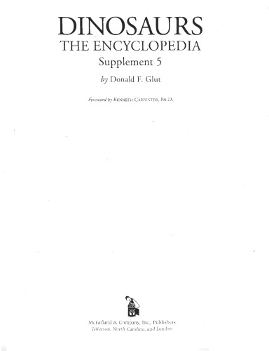 Dinosaurs The Encyclopedia Supplement 5 Glut Df
