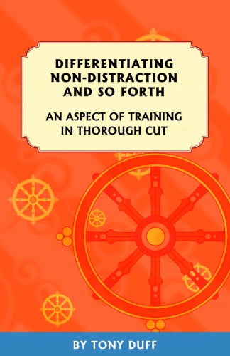 Differentiating Nondistraction And Soforth An Aspect Of Training In Thorough Cut Tony Duff