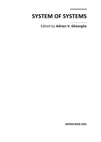 System Of Systems Edited By Adrian V Gheorghe