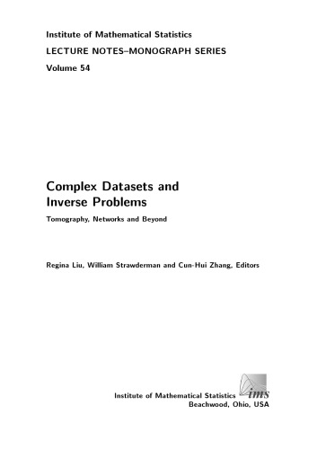 Complex Datasets And Inverse Problems Tomography Networks And Beyond Regina Liu