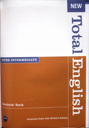 New Total English Students Book Upper Intermediate Araminta Crace With Richard Acklam