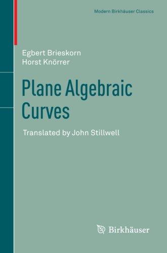 Plane Algebraic Curves Translated By John Stillwell 1st Edition Egbert Brieskorn