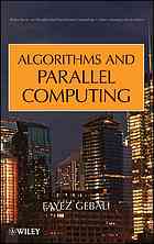 Algorithms And Parallel Computing Fayez Gebali Wiley Interscience Online Service