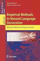 Empirical Methods In Natural Language Generation Dataoriented Methods And Empirical Evaluation 1st Edition Regina Barzilay Auth