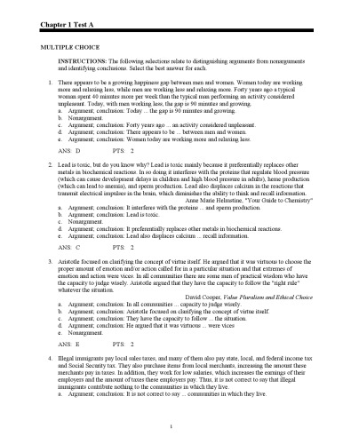 A Concise Introduction To Logic Test Bank 11th Patrick J Hurley