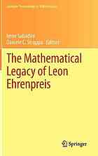 The Mathematical Legacy Of Leon Ehrenpreis 1st Edition Bernard Malgrange Auth