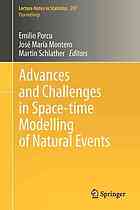 Advances And Challenges In Spacetime Modelling Of Natural Events 1st Edition Gema Fernndezavils