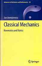 Classical Mechanics Kinematics And Statics 1st Edition Jan Awrejcewicz Auth