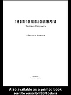 The Craft Of Modal Counterpoint A Practical Approach Thomas Benjamin